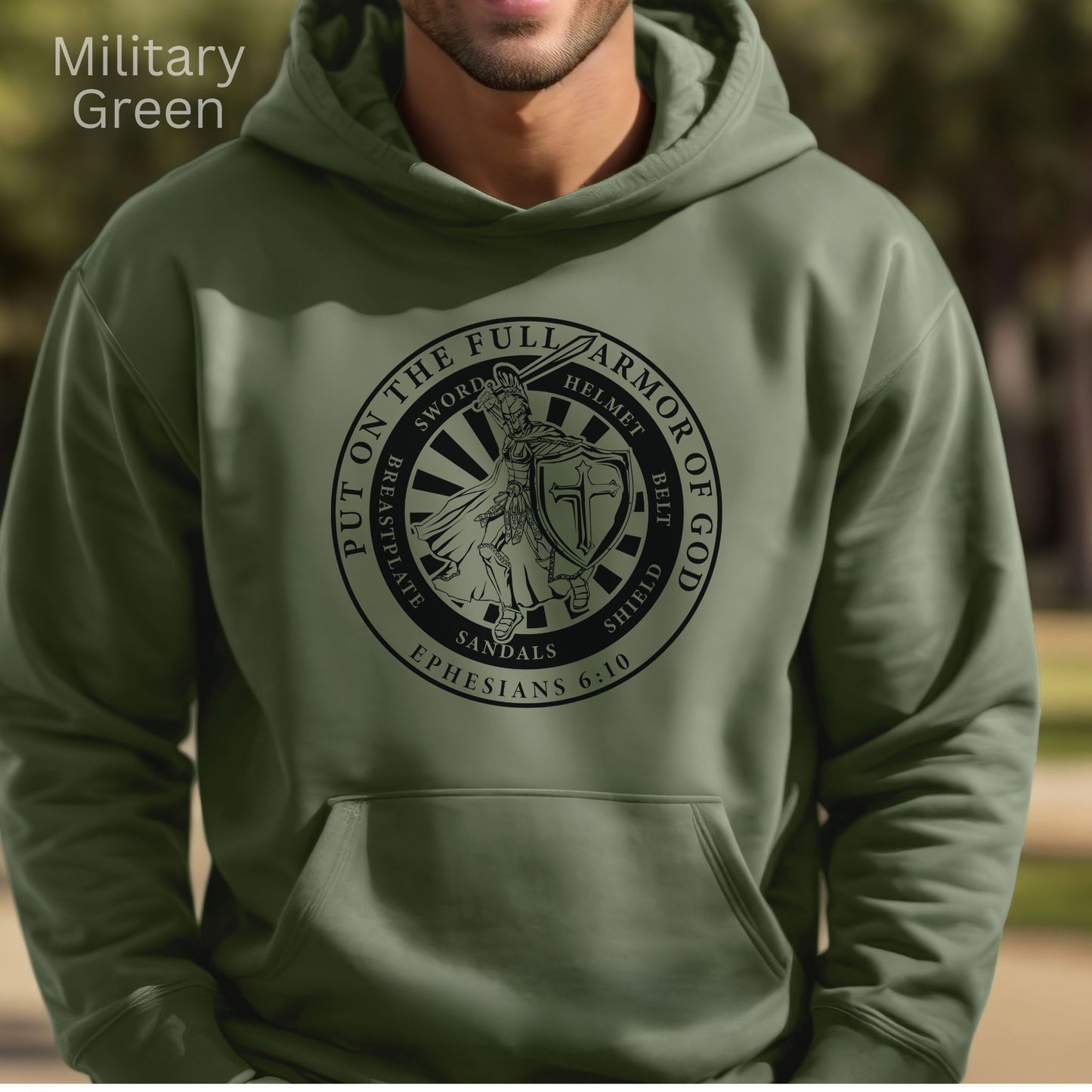 Put On The Full Armor of God Hoodie Sweatshirt Gift for Christian