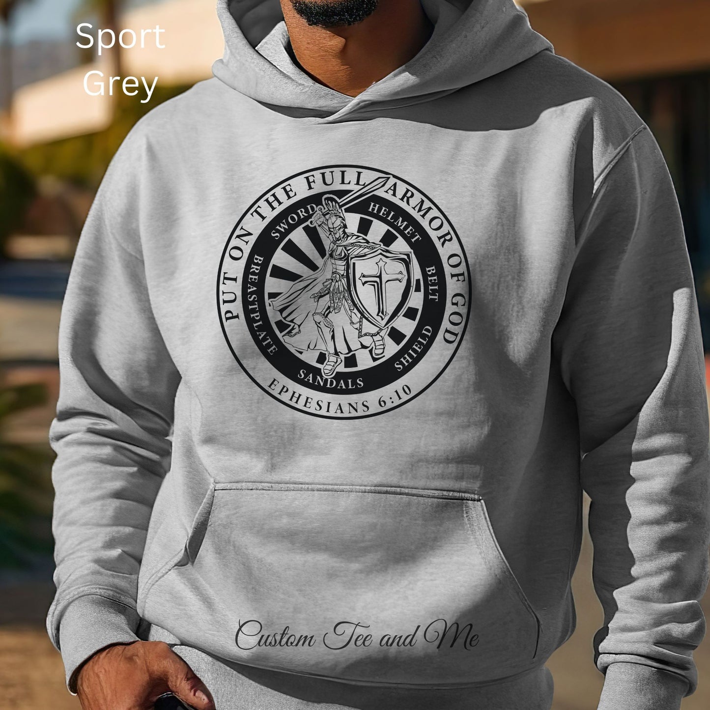 Put On The Full Armor of God Hoodie Sweatshirt Gift for Christian