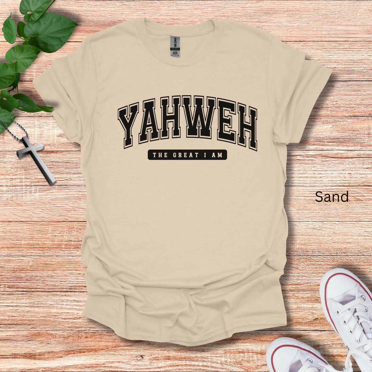 t-shirt with YAHWEH on the front and "The Great I Am written under the design. It is a great gift for oneself, family or friends.