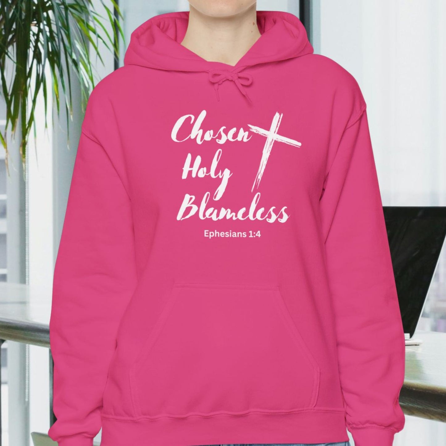 a FINISH Chosen Holy Blameless Sweatshirt Ephesians 1:4